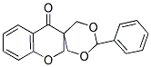 3,3-BIS(HYDROXYMETHYL)-2,3-DIHYDRO-4H-CHROMEN-4-ONE BENZALDEHYDE ACETAL Struktur