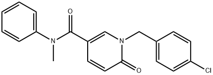 1-(4-CHLOROBENZYL)-N-METHYL-6-OXO-N-PHENYL-1,6-DIHYDRO-3-PYRIDINECARBOXAMIDE Struktur