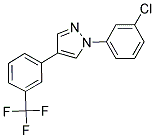 1-(3-CHLOROPHENYL)-4-[3-(TRIFLUOROMETHYL)PHENYL]-1H-PYRAZOLE Struktur