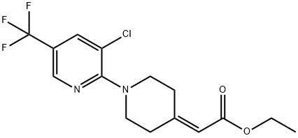 ETHYL 2-(1-[3-CHLORO-5-(TRIFLUOROMETHYL)-2-PYRIDINYL]-4-PIPERIDINYLIDENE)ACETATE Struktur