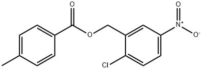 2-CHLORO-5-NITROBENZYL 4-METHYLBENZENECARBOXYLATE Struktur