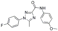 1-(4-FLUOROPHENYL)-N-(4-METHOXYPHENYL)-5-METHYL-1H-1,2,4-TRIAZOLE-3-CARBOXAMIDE Struktur