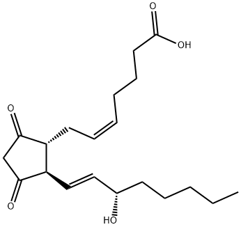 9,11-DIOXO-15S-HYDROXY-PROSTA-5Z,13E-DIEN-1-OIC ACID Struktur