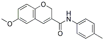 6-METHOXY-N-(4-METHYLPHENYL)-2H-CHROMENE-3-CARBOXAMIDE Struktur