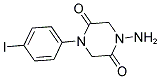 1-AMINO-4-(4-IODOPHENYL)PIPERAZINE-2,5-DIONE Struktur