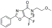 N-(2-METHOXYETHYL)-2-PHENYL-5-(TRIFLUOROMETHYL)-OXAZOLE-4-CARBOXAMIDE Struktur