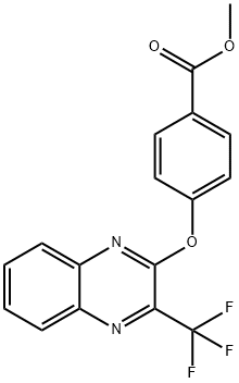 METHYL 4-([3-(TRIFLUOROMETHYL)-2-QUINOXALINYL]OXY)BENZENECARBOXYLATE Struktur