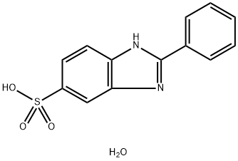 2-PHENYL-5-BENZIMIDAZOLESULFONIC ACID HYDRATE Struktur