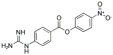 P-NITROPHENYL-P-GUANIDINO BENZOATE Struktur