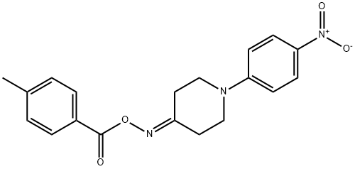 4-([(4-METHYLBENZOYL)OXY]IMINO)-1-(4-NITROPHENYL)PIPERIDINE Struktur