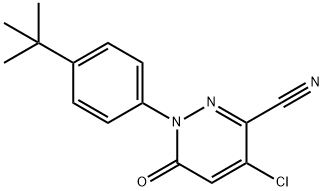 1-[4-(TERT-BUTYL)PHENYL]-4-CHLORO-6-OXO-1,6-DIHYDRO-3-PYRIDAZINECARBONITRILE Struktur