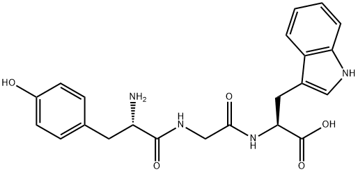 H-TYR-GLY-TRP-OH Struktur