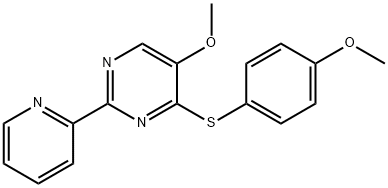 4-[(4-METHOXYPHENYL)SULFANYL]-2-(2-PYRIDINYL)-5-PYRIMIDINYL METHYL ETHER Struktur