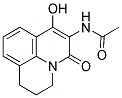 N-(7-HYDROXY-5-OXO-2,3-DIHYDRO-1H,5H-PYRIDO[3,2,1-IJ]QUINOLIN-6-YL)ACETAMIDE Struktur