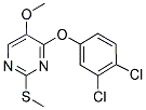 4-(3,4-DICHLOROPHENOXY)-2-(METHYLSULFANYL)-5-PYRIMIDINYL METHYL ETHER Struktur