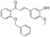 1-[2-(BENZYLOXY)PHENYL]-3-(3-HYDROXY-4-METHOXYPHENYL)PROP-2-EN-1-ONE Struktur