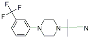 2-METHYL-2-(4-[3-(TRIFLUOROMETHYL)PHENYL]PIPERAZINO)PROPANENITRILE Struktur