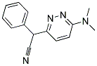 2-[6-(DIMETHYLAMINO)-3-PYRIDAZINYL]-2-PHENYLACETONITRILE Struktur