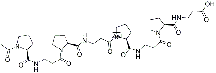 AC-PRO-BETA-ALA-PRO-BETA-ALA-PRO-BETA-ALA-PRO-BETA-ALA-OH Struktur
