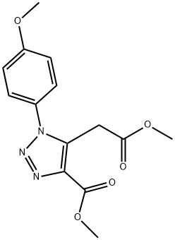 METHYL 5-(2-METHOXY-2-OXOETHYL)-1-(4-METHOXYPHENYL)-1H-1,2,3-TRIAZOLE-4-CARBOXYLATE Struktur