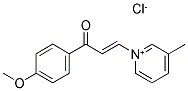 1-(4-METHOXYPHENYL)-3-(3-METHYLPYRIDINIUM-1-YL)PROP-2-EN-1-ONE CHLORIDE Struktur