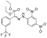 DIETHYL [2-(2,4-DINITROPHENYL)-3-(TRIFLUOROMETHYL)BENZOHYDRAZONOYL]PHOSPHONATE Struktur