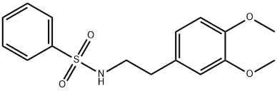 (2-(3,4-DIMETHOXYPHENYL)ETHYL)(PHENYLSULFONYL)AMINE Struktur