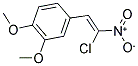 4-(2-CHLORO-2-NITROVINYL)-1,2-DIMETHOXYBENZENE Struktur