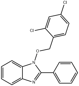 1-[(2,4-DICHLOROBENZYL)OXY]-2-PHENYL-1H-1,3-BENZIMIDAZOLE Struktur