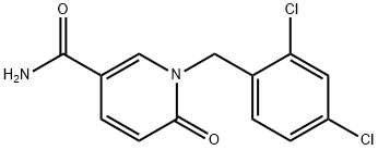 1-(2,4-DICHLOROBENZYL)-6-OXO-1,6-DIHYDRO-3-PYRIDINECARBOXAMIDE Struktur