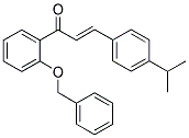 1-[2-(BENZYLOXY)PHENYL]-3-(4-ISOPROPYLPHENYL)PROP-2-EN-1-ONE Struktur