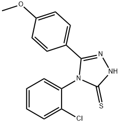 4-(2-CHLORO-PHENYL)-5-(4-METHOXY-PHENYL)-4H-[1,2,4]TRIAZOLE-3-THIOL Struktur