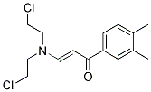 3-[DI(2-CHLOROETHYL)AMINO]-1-(3,4-DIMETHYLPHENYL)PROP-2-EN-1-ONE Struktur