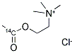 ACETYLCHOLINE CHLORIDE, [ACETYL-1-14C] Struktur