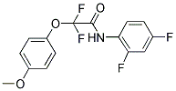 N-(2,4-DIFLUOROPHENYL)-2,2-DIFLUORO-2-(4-METHOXYPHENOXY)ACETAMIDE Struktur