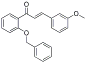 1-[2-(BENZYLOXY)PHENYL]-3-(3-METHOXYPHENYL)PROP-2-EN-1-ONE Struktur