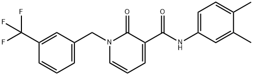 N-(3,4-DIMETHYLPHENYL)-2-OXO-1-[3-(TRIFLUOROMETHYL)BENZYL]-1,2-DIHYDRO-3-PYRIDINECARBOXAMIDE Struktur