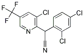 2-[3-CHLORO-5-(TRIFLUOROMETHYL)-2-PYRIDINYL]-2-(2,4-DICHLOROPHENYL)ACETONITRILE Struktur