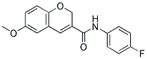 N-(4-FLUOROPHENYL)-6-METHOXY-2H-CHROMENE-3-CARBOXAMIDE Struktur