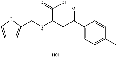 2-[(2-FURYLMETHYL)AMINO]-4-(4-METHYLPHENYL)-4-OXOBUTANOIC ACID HYDROCHLORIDE Struktur