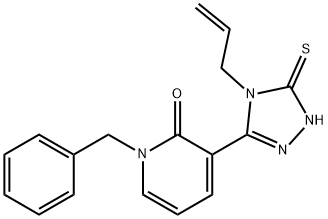 3-(4-ALLYL-5-SULFANYL-4H-1,2,4-TRIAZOL-3-YL)-1-BENZYL-2(1H)-PYRIDINONE Struktur