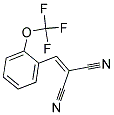 2-[2-(TRIFLUOROMETHOXY)BENZYLIDENE]MALONONITRILE Struktur