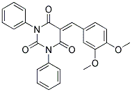 5-((3,4-DIMETHOXYPHENYL)METHYLENE)-1,3-DIPHENYL-1,3-DIAZAPERHYDROINE-2,4,6-TRIONE Struktur