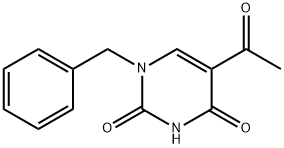 5-ACETYL-1-BENZYL-2,4(1H,3H)-PYRIMIDINEDIONE Struktur