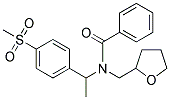 N-[A-METHYL-4-(METHYLSULPHONYL)BENZYL]-N-(TETRAHYDROFURFURYL)BENZAMIDE Struktur