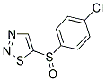 4-CHLOROPHENYL 1,2,3-THIADIAZOL-5-YL SULFOXIDE Struktur