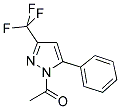 1-ACETYL-5(3)-PHENYL-3(5)-TRIFLUOROMETHYLPYRAZOLE Struktur