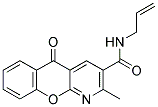 2-METHYL-10-OXO-10H-9-OXA-1-AZA-ANTHRACENE-3-CARBOXYLIC ACID ALLYLAMIDE Struktur