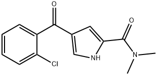 4-(2-CHLOROBENZOYL)-N,N-DIMETHYL-1H-PYRROLE-2-CARBOXAMIDE Struktur