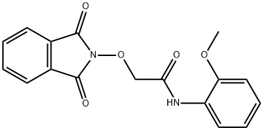 2-[(1,3-DIOXO-1,3-DIHYDRO-2H-ISOINDOL-2-YL)OXY]-N-(2-METHOXYPHENYL)ACETAMIDE Struktur